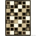 thumbnail image 2 of Allstar Black Modern Geometric Brown square design Area Rug (5' 2" x 7' 2"), 2 of 4