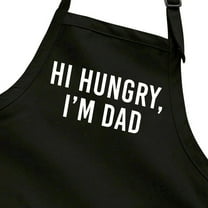 Hi Hungry I'm Dad Joke Funny Father's Day Gift Husband Cooking Grilling Apron