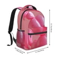 thumbnail image 4 of Hirioo Pink Balloon Puppy Art Print Laptop Backpack Lightweight Casual Travel Daypack for College Workplace Travel, 4 of 5