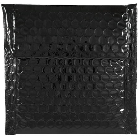 UPC: 0640522130672 | JAM Bubble Hook & Loop Mailer  5.5×6.5  100/Pack  Black Metallic