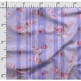 thumbnail image 2 of Soimoi Chinese Floral Print,Cotton Poplin, Sewing Fabric Sold by The Yard 42 Inch Wide,Sewing Craft Quilting/Quilt Making Fabric, Red, 2 of 5