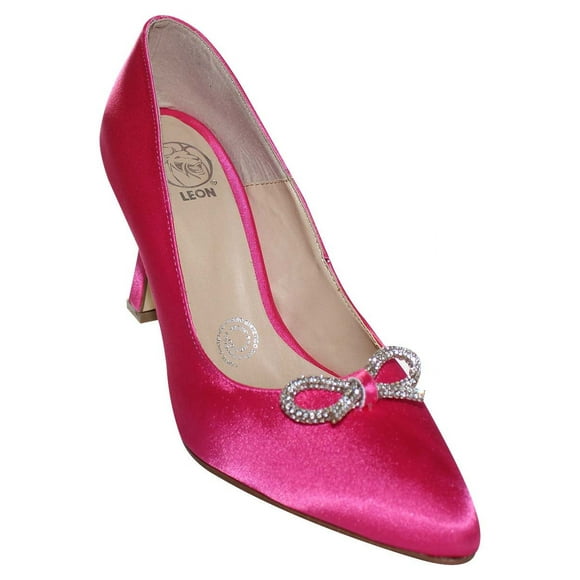 ZAPATILLA DE VESTIR LEON MUJER ROSA SATIN 4916