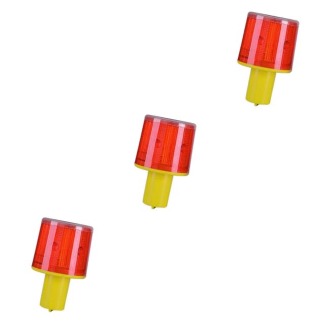 Youkk Solaire LED Rond Avertissement Feu de Signalisation Feu d'Alarme Flash Type E 3Set