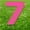 Pink, variant on Red Number 7 20 inches tall