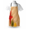 thumbnail image 3 of Seashells Apron Sea Shells on Beach Caribbean Exotic Coastline Summer Starfish, Unisex Kitchen Bib Apron with Adjustable Neck for Cooking Baking Gardening, Sand Brown Green Yellow Red, by Ambesonne, 3 of 3