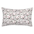 thumbnail image 1 of Fotbe Cute Baseball Funda de Almohada Decorativa Estilo Occidental, Lujo en Algodón, Fundas para Almohadas King, Cojín Estampado para Decoración del Hogar-14"x20", 1 of 6