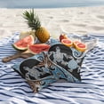 thumbnail image 5 of Abstract Turtles Outdoor Pillow Covers Pack of 2 Tribal Turtles Animals Blue Boho Floral Texture Waterproof Throw Pillow Covers Decorative Cushion Cases for Patio Garden Tent Balcony Couch 16x16 inch, 5 of 9