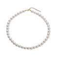 thumbnail image 1 of Hebra de collar de perlas de concha de imitación blanca redonda | Collar de perlas | Joyas para mujer, 1 of 5