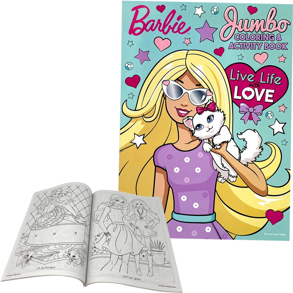 Barbie Super Coloring Book with Activities New PB