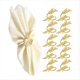 thumbnail image 2 of 10 Servilleteros Dorados, Servilleteros de Hojas, Servilleteros de Metal para Navidad, Bodas, Cumpleaños y Cualquier Decoración de Eventos, 2 of 5