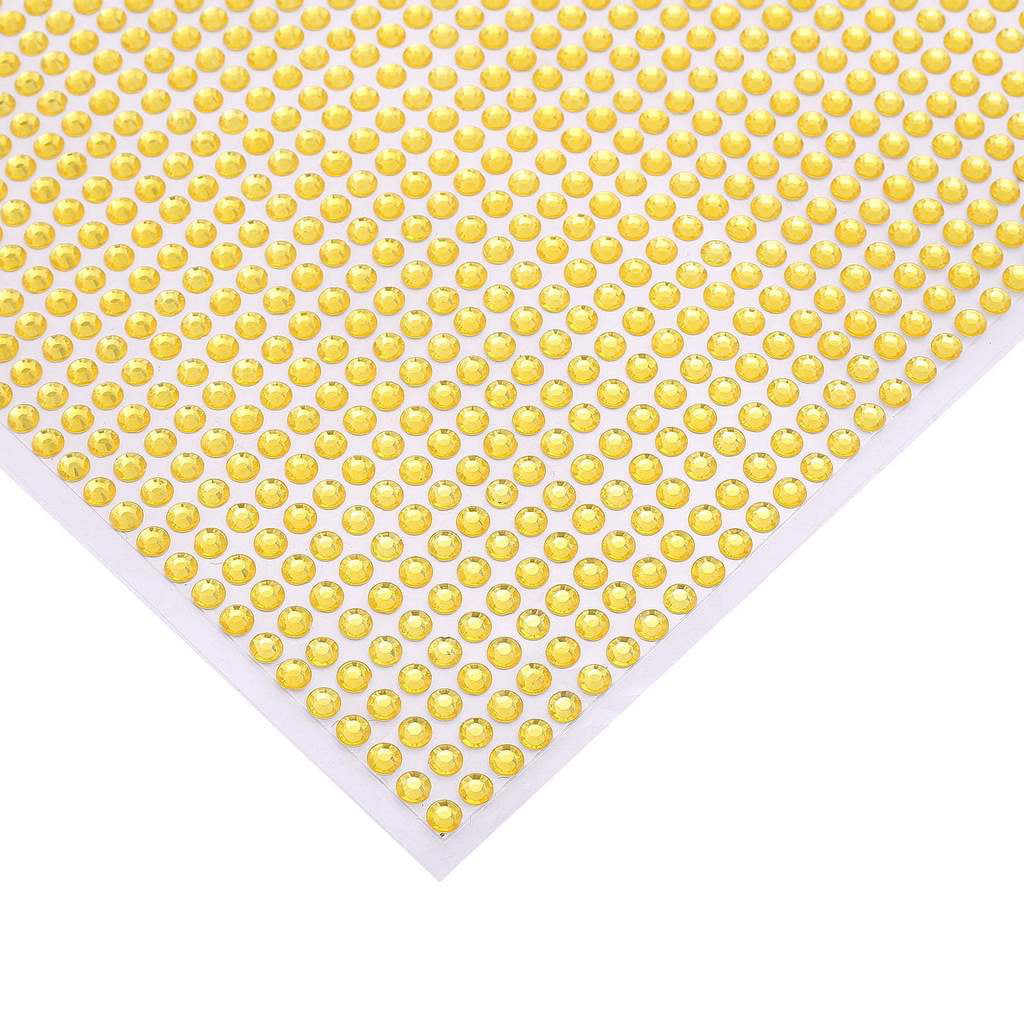 I-0057 72 Self Adhesive Rhinestones in Light Yellow for Scrapbooking Mini  Albums Paper Crafts Cards Stationary Embellishments and DIY 