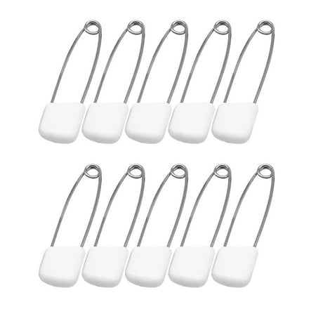 

50 Pcs 55mm Plastic End Baby Kids Cloth Diaper Stainless Steel Traditional Safety