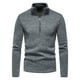 thumbnail image 1 of Hombres Solapa Cremallera Diseño Sólido Casual Cuello Alto Base Pollover Camisa Blusa Pompotops oipoqjl29941, 1 of 9