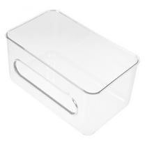 OULII Disposable Gloves Dispenser Wall Mount Transparent Glove Organizer Box for Storage