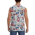 thumbnail image 4 of Balery London Symbols1 Camisetas sin mangas para hombre, absorbe la humedad y protege contra el mal olor.-X-Large, 4 of 7