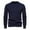 Navy, variant on Nmnitkp Sweaters for Men Comfortable and Warm Men's Military Pullover Sweater Soft and Durable Mens Sweater Crewneck Vintage Cable Knit Sweater & High Quality Fabric Sweaters