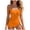 Orange, variant on Women's Halter Top Tankini Fringe Swimwear Tassel Swimsuit Plus Size (Orange, M)