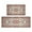 Bohemian Orange Ethnic-1, variant on 2 Piece Bohemian Orange Ethnic Retro Carpet Rug Kitchen Rug Set, Decor Kitchen Rugs, Absorbent Non-Slip Washable Floor Mats, Home Indoor Runner Rugs 17"x47" 17"x30"
