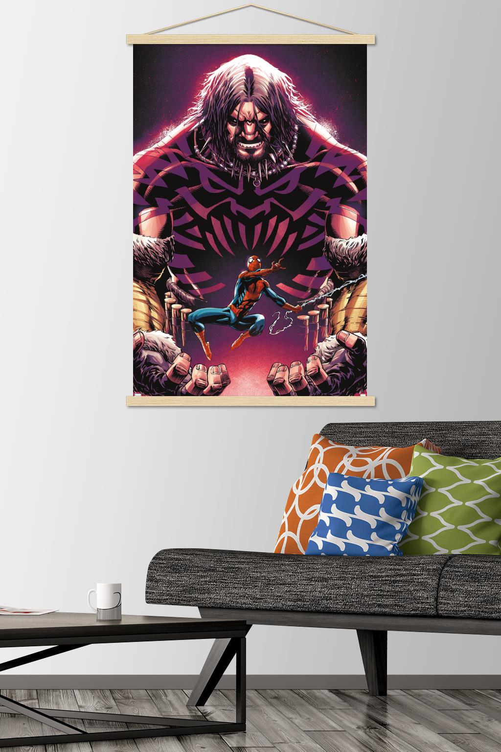 Marvel Kraven The Hunter - Amazing Spider-Man #17 Wall Poster with Magnetic Frame, 22.375" x 34"