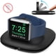 thumbnail image 4 of Soporte para de reloj inteligente, Universal, antideslizante, duradero, modo de de noche, gestión de cables, estación de carga, Negro, 4 of 9