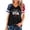 Z41-Black, variant on 4th of July Patriotic V Neck Shirt for Women Funny American Flag Graphic Tee Summer Short Sleeve T-Shirt Blouse