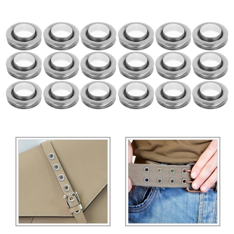 50 Sets Hole Metal Rings Shoe Hole Eyelets Grommet Fabric Eyelets Kit Eyelets Grommets