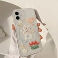 thumbnail image 2 of Cute Rabbit Flower Love Heart Clear Soft  for iPhone Case (Clear,iPhone 14 Plus), 2 of 6