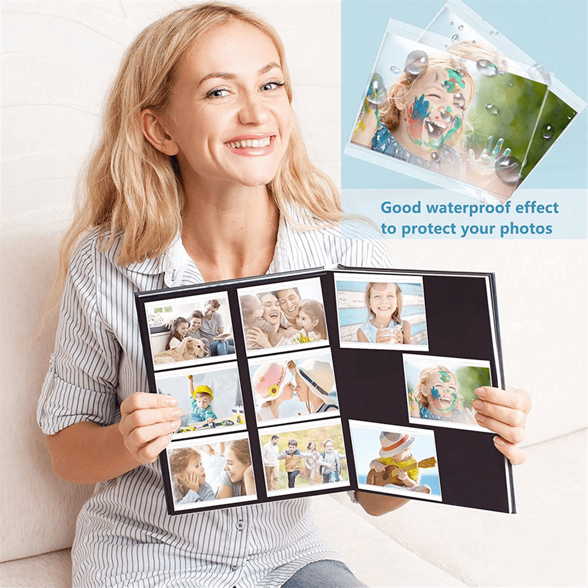 180Pcs Self-Adhesive Label Card Holder Index Pockets 6X8.5cm Clear Plastic Adhesive
