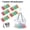 Color, variant on 48 Pcs Clothes Pegs,Plastic Clothes Pins Heavy Duty Outdoor for Hanging Clothes,Colored Clothespins Clips with Mesh Clothes pin Bag,Crafts Picture Clips Food Package Clips