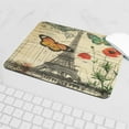 thumbnail image 5 of CafePress - Poppy Butterfly Eiffel Tower Mousepad - Non-slip Rubber Mousepad, Gaming Mouse Pad, 5 of 6