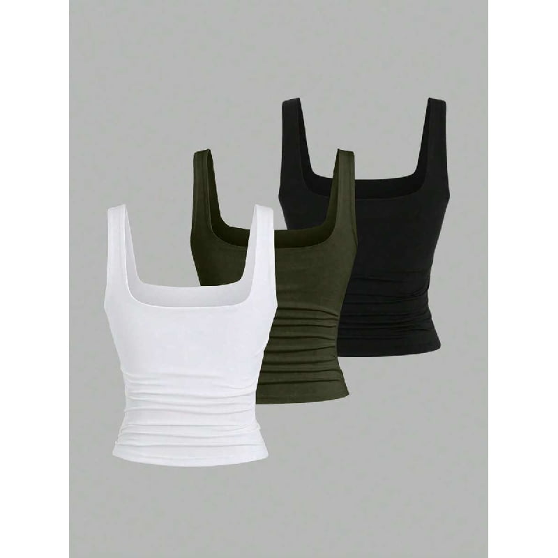 トップス THEREDTHREAD S ray camisole plain THEREDTHREAD / ザレッドスレッド】S ray camisole plain