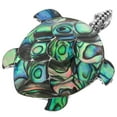 thumbnail image 1 of Shell Turtle Paua Abalone 925 Sterling Silver Pendant Pin Brooche, 1 7/8", 1 of 3