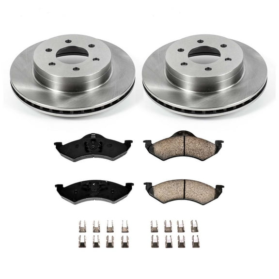 Ultimate Brakes Front Ceramic Brake Pad and Rotor Kit with Hardware WM80725