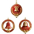 thumbnail image 2 of 3Pc Usa 250Th Anniversary Bell - 2D Enamel Ornament, Christmas Tree & Outdoor Garden Decor, Collectors Gift,Red, 2 of 9
