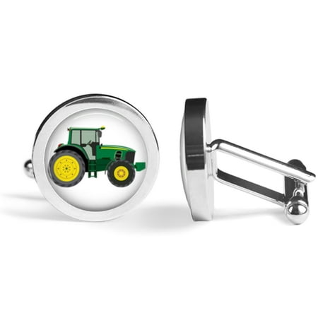 Tractor Cufflinks Farmer Cuff Links (Angled Edition)