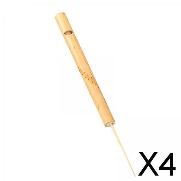 4x Flauta de Pájaro, Juguete Clásico, Flautas de Sonido Tailandesas Vintage, Juguete de Sonido, Flauta de Bambú para Practicar, Juguete único para Niñ 4 piezas