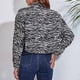 thumbnail image 5 of Blusa de manga larga con botones para mujer, camisa con estampado, abrigo corto con ombligo Pompotops  qwe17194, 5 of 5