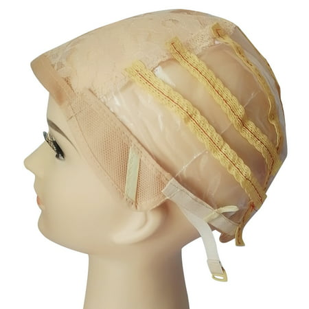 Wig Cap Making Elastic Breathable Lace Mesh Net Weaving Cap Adjustable (Best Cap For Making Wigs)