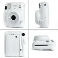 thumbnail image 3 of Fujifilm Instax Mini 11 Instant Camera - Ice White (16654798) | Leopard Case | Leopard Album | Instant Film Pack | Photo Frames, 3 of 9