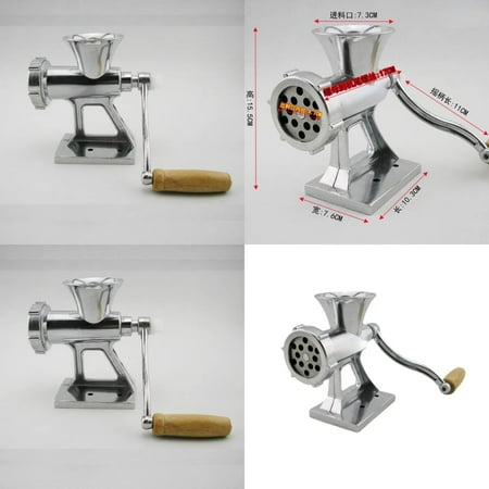

LCACAJZ High-Quality and Durable Multifunctional Manual Meat Grinder - Efficient Aluminum Alloy Handheld Sausage Enema - Easy-to-Use Kitchen Tool for Home - Versatile Machine for Chili Gr