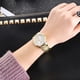 thumbnail image 2 of Reloj de cuarzo para mujer, relojes para mujer, reloj de pulsera analógico de cuarzo redondo con correa de acero inoxidable a la moda para mujer, reloj de cuarzo, 2 of 3