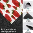 thumbnail image 3 of Red Strawberry Plants Fruit White Pattern Kitchen Rugs Sets Of 3,Kitchen Runner Rugs Non Skid Washable,Decorative Kitchen Floor Mats for Kitchen,Sink,Laundry,17"x30"+ 17"x47" + 17"x59", 3 of 6