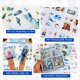 thumbnail image 3 of 100 Hojas de Pegatinas Invernales para Scrapbooking, 100 Hojas de Pegatinas Transparentes de PET con Paisajes para Diario., 3 of 6