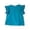 Blue, variant on REDARER Girls' Tee - Lace Detail Round Neck Cotton Short Sleeve Spring Summer Toddler Kids Comfortable Playwear Top,2-3 Years