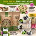 thumbnail image 3 of Organo Republic - 20 Culinary Herb & Edible Flower Seeds Varieties - 9955+ Non GMO Heirloom Seeds, 3 of 6