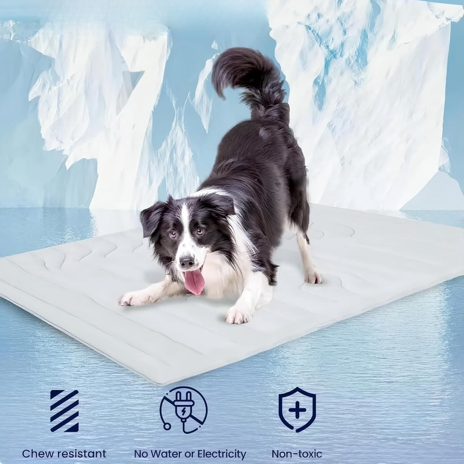 Kobolaf Dog Cooling Mat Portable Dog Cool Bed for Summer Non-Slip Washable