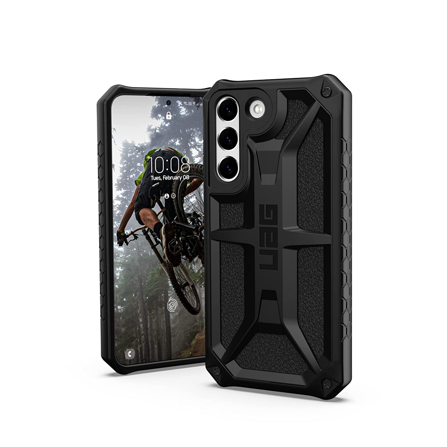 UAG Samsung Galaxy S22 5G Case [6.1-inch Screen] Rugged Lightweight Slim Shockproof Premium Monarch Protective Cover, Black