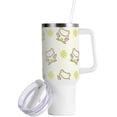 thumbnail image 2 of SKYSONIC Insulated Tumblers with Lids and Straws Handles 40oz Water Bottle Cartoon Cute Frog Travel Mug Reusable Stainless Steel Thermos Vacuum, 2 of 7