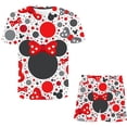 thumbnail image 1 of Conjuntos de Mickey Mouse para bebé, trajes de Disney a la moda para niñas, camisetas de manga corta de verano + Pantalones cortos, 2 uds./trajes, ropa de 1 a 14 años, 8T Gao Jinjia LED, 1 of 2