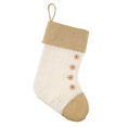 thumbnail image 2 of Media de Tela Soledad Calcetín Navideño Decorativo blanco, 2 of 10